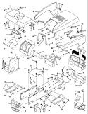 Page B Diagram and Parts List for 180 YTH  HC18VH42A -954002761 -1994-10 Husqvarna Lawn Tractor