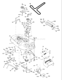 Page F Diagram and Parts List for 1842 YTH  96013000201 -2005-01 Husqvarna Lawn Tractor