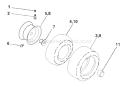 Page J Diagram and Parts List for 1848XPA YTH  954567260 -2001-02 Husqvarna Lawn Tractor