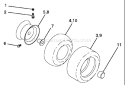 Page J Diagram and Parts List for 18542 YTH  96013000200 -2004-11 Husqvarna Lawn Tractor