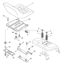 Page H Diagram and Parts List for 18542 YTH  96013000202 -2008-02 Husqvarna Lawn Tractor