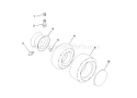 Page K Diagram and Parts List for 190 YTH  954001972A -1995-03 Husqvarna Lawn Tractor