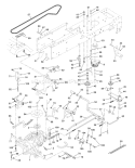 Page C Diagram and Parts List for 190 YTH  954001972A -1995-03 Husqvarna Lawn Tractor