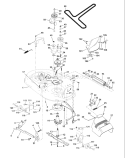 Page G Diagram and Parts List for 190 YTH  954001972A -1995-03 Husqvarna Lawn Tractor