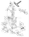 Page F Diagram and Parts List for 2042 YTH  96013000600 -2005-10 Husqvarna Lawn Tractor