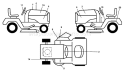 Page B Diagram and Parts List for 2042 YTH  96013000601 -2005-10 Husqvarna Lawn Tractor