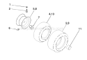Page J Diagram and Parts List for 2046A YTH  954567079 -2000-11 Husqvarna Lawn Tractor
