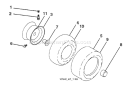 Page J Diagram and Parts List for 20B42T YTH  96043002001 -2006-01 Husqvarna Lawn Tractor