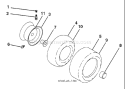 Page J Diagram and Parts List for 20B42T YTH  96043002002 -2006-03 Husqvarna Lawn Tractor