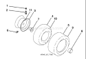 Page J Diagram and Parts List for 20K46 YTH  96043003301 -2008-01 Husqvarna Lawn Tractor