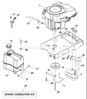 Page E Diagram and Parts List for 20K46 YTH  96045000403 -2007-10 Husqvarna Lawn Tractor