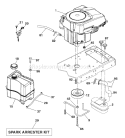 Page E Diagram and Parts List for 20K46 YTH  96045000404 -2007-10 Husqvarna Lawn Tractor