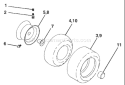 Page J Diagram and Parts List for 2148 YTH  LO21H48C -954572035 -2004-03 Husqvarna Lawn Tractor