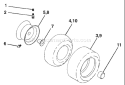 Page J Diagram and Parts List for 2148 YTH  LO21H48D -954572035 -2004-03 Husqvarna Lawn Tractor