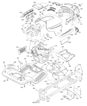 Page A Diagram and Parts List for 2348 YTH  96043003501 -2008-01 Husqvarna Lawn Tractor