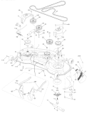 Page F Diagram and Parts List for 2348 YTH  96043003501 -2008-01 Husqvarna Lawn Tractor