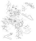 Page F Diagram and Parts List for 2448 YTH  917.279080 -960130007 -2004-12 Husqvarna Lawn Tractor
