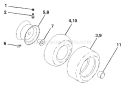 Page J Diagram and Parts List for 2448 YTH  96013000700 -2005-09 Husqvarna Lawn Tractor