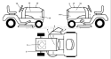 Page B Diagram and Parts List for 2448T YTH  96043000800 -2006-03 Husqvarna Lawn Tractor