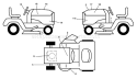 Page B Diagram and Parts List for 2448T YTH  96043000801 -2006-04 Husqvarna Lawn Tractor