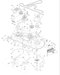 Page F Diagram and Parts List for 2454 YTH  96043003402 -2008-02 Husqvarna Lawn Tractor
