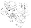 Page H Diagram and Parts List for 2454 YTH  96043003402 -2008-02 Husqvarna Lawn Tractor