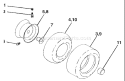 Page J Diagram and Parts List for YTKH 1542 XPA 954568465 -2003-10 Husqvarna Lawn Tractor