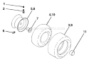 Page J Diagram and Parts List for YTKH 1848 XPB 954568489 -2004-03 Husqvarna Lawn Tractor