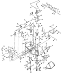 Page J Diagram and Parts List for YT120 YT 120 1990-01 Husqvarna Lawn Tractor