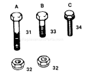 Page P Diagram and Parts List for YT120 YT 120 1990-01 Husqvarna Lawn Tractor