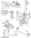 Page H Diagram and Parts List for YT120 YT 120 1990-01 Husqvarna Lawn Tractor