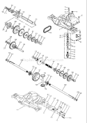Page J Diagram and Parts List for YT125 YT 125 1990-01 Husqvarna Lawn Tractor