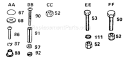 Page D Diagram and Parts List for YT125 YT 125 1990-01 Husqvarna Lawn Tractor