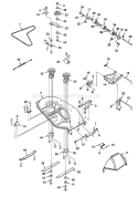 Page H Diagram and Parts List for YT140H YT 140 H H14H38B -954000151 -1991-01 Husqvarna Lawn Tractor