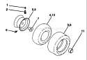 Page K Diagram and Parts List for YT150 YT 150 HCA -954840021 -1996-01 Husqvarna Lawn Tractor