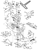 Page G Diagram and Parts List for YT150 YT 150 HCA -954840021 -1996-01 Husqvarna Lawn Tractor