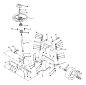 Page J Diagram and Parts List for YT160 YT 160 HU1642A -1993-01 Husqvarna Lawn Tractor