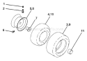 Page K Diagram and Parts List for YT180 YT 180 954140009A -1997-01 Husqvarna Lawn Tractor