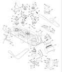 Page F Diagram and Parts List for YT180 YT 180 954140009A -1997-01 Husqvarna Lawn Tractor