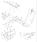 Page G Diagram and Parts List for YT180 YT 180 954140009A -1997-01 Husqvarna Lawn Tractor