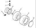 Page K Diagram and Parts List for YT180 YT 180 HN1842A -954000652 -1994-01 Husqvarna Lawn Tractor