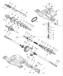 Page B Diagram and Parts List for YT190 YT 190 954001982A -1995-03 Husqvarna Lawn Tractor