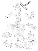 Page G Diagram and Parts List for YT190 YT 190 954001982A -1995-03 Husqvarna Lawn Tractor