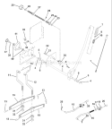 Page H Diagram and Parts List for YT190 YT 190 954001982A -1995-03 Husqvarna Lawn Tractor