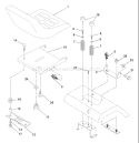 Page I Diagram and Parts List for YT190 YT 190 954001982A -1995-03 Husqvarna Lawn Tractor