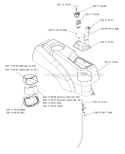 Throttle Controls Diagram and Parts List for Z4824 2006-03 - 968999303 Husqvarna Lawn Tractor