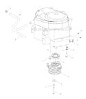 Part Location Diagram of 539114542 Husqvarna Spacer, Engine Pulley