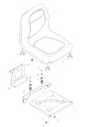 Seat For Units Before 0752Xxxxx Diagram and Parts List for Z4824 2012-07 - 968999512 Husqvarna Lawn Tractor