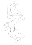 SeatFor Serial Numbers Before 0752Xxxxx Diagram and Parts List for Z5426 2012-07 - 968999508 Husqvarna Lawn Tractor
