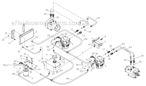 Part Location Diagram of 539105028 Husqvarna FILTER BRACKET